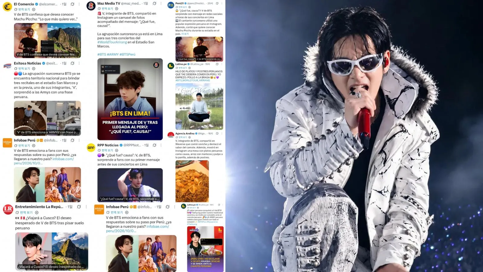 ¿Taehyung quiere ser peruano? V de BTS está encantado con el ceviche y más Kim Taehyung ama Perú