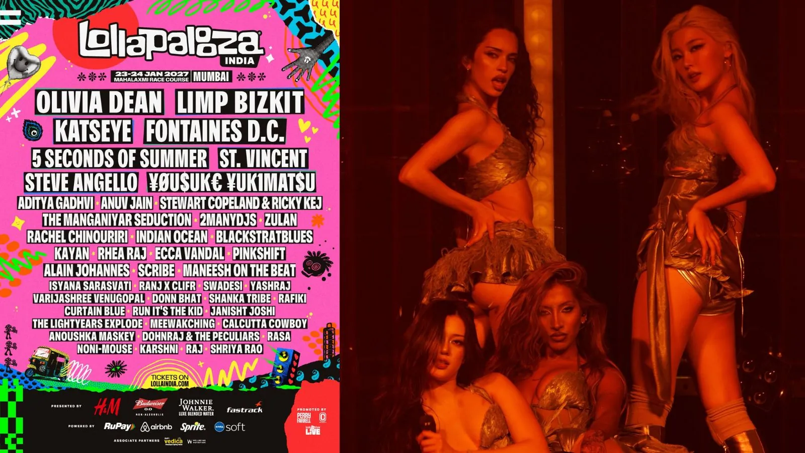 Las chicas de KATSEYE serán las headliners de Lollapalooza 2027 ha celebrarse en la India Las chicas de KATSEYE serán las headliners de Lollapalooza 2027 ha celebrarse en la India